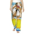 thumbnail image 1 of Sigee Dog Takes a Bath in the Bathtub Print Women's Soft Pajama Pants - Breathable and Comfortable Lounge Sleep Bottoms with Elastic Waistband and Pockets-Large, 1 of 9
