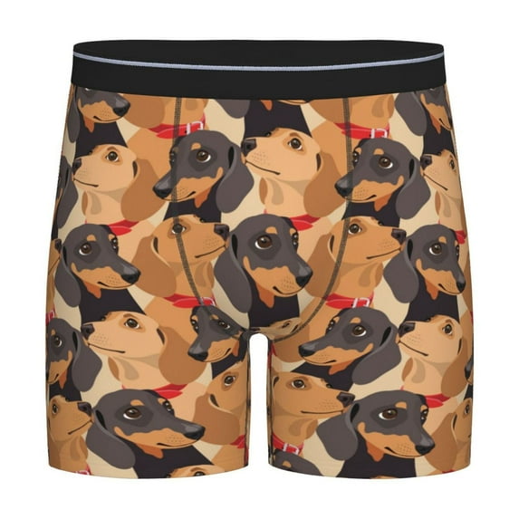 Sigee Dog for Men's Boxer Briefs,Moisture Wicking and Breathable X-Large
