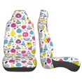 thumbnail image 1 of Sigee Doodle Fruits for Universal Car Seat Covers, Premium Car Seat Protector Set for Cars, SUVs, Trucks, 1 of 5
