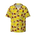 thumbnail image 1 of Sigee Duck with Star Sunglasses Print Men's Shirts Casual Button Down Short Sleeve Summer Beach Shirt Hawaiian Vacation Shirts Tee Shirt-Medium, 1 of 7