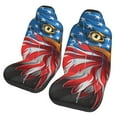 Sigee Eagle Head With American Flag for Universal Car Seat Covers