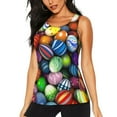 thumbnail image 1 of Sigee Easter Eggs2 for Women's Workout Tank Top,Running Tank Tops,Sleeveless Gym ClothesLarge, 1 of 8
