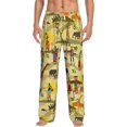 thumbnail image 1 of Sigee Ethnic African Print Men's Pajama Pants - Soft Lounge Sleep Bottoms with Elastic Waistband and Pockets-XX-Large, 1 of 9