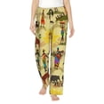 thumbnail image 1 of Sigee Ethnic African Print Women's Soft Pajama Pants - Breathable and Comfortable Lounge Sleep Bottoms with Elastic Waistband and Pockets-, 1 of 9