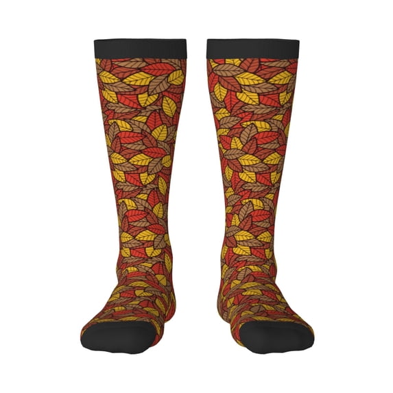 Sigee Fall Leaves for Socks for Men Women Gifts for Him Boyfriend Teenage Boys Stocking Stuffers