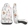 thumbnail image 1 of Sigee Fall Rabbit for Universal Car Seat Covers, Premium Car Seat Protector Set for Cars, SUVs, Trucks, 1 of 5