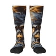 thumbnail image 1 of Sigee Fiery Skull Trio for Socks for Men Women Socks Stocking Compression Socks, 1 of 6
