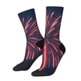 thumbnail image 1 of Sigee Fireworks3 for Contrast Design Soft Moisture-Wicking Socks Crew Casual Athletic Stretchy Loose Middle Tube Socks, 1 of 6