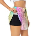 thumbnail image 1 of Sigee Fish Scale for Women's Athletic Shorts High Waisted Running Shorts Pocket Sporty Short Gym Elastic Workout ShortsX-Large, 1 of 9