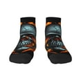 thumbnail image 1 of Sigee Flame Metal Skull for Crew Soft Moisture-wicking Socks ,Cushion Moisture Wicking Boot Socks for Men and Women, 1 of 7