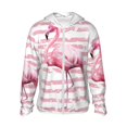 thumbnail image 1 of Sigee Flamingo Print UPF50+ Men's Sun Protection Hoodie Shirt SPF UV Shirt Long Sleeve Fishing Outdoor Lightweight, S-3XL, 1 of 9