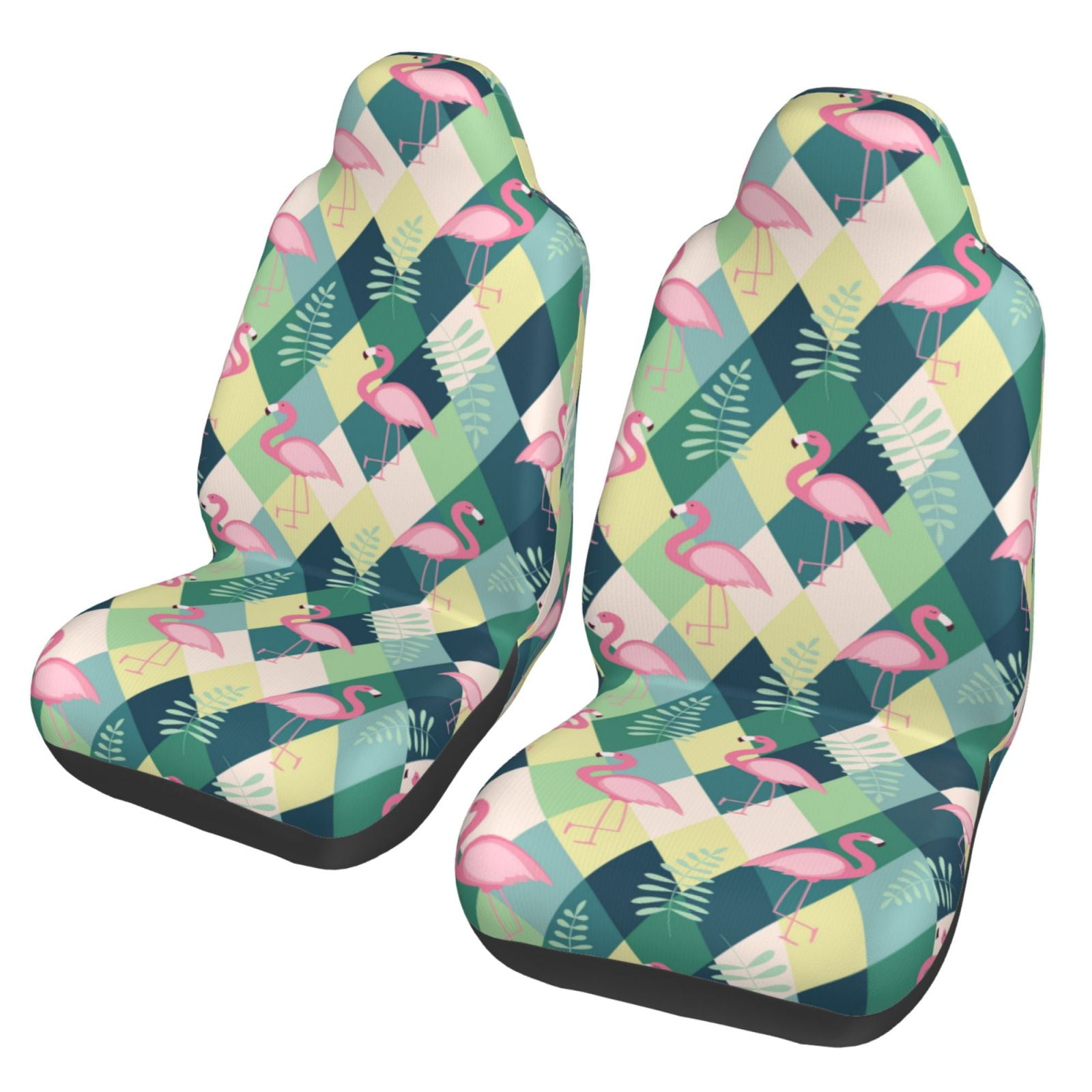 Sigee Flamingo for Universal Car Seat Covers, Premium Car Seat