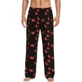 thumbnail image 1 of Sigee Flamingo print Men's Pajama Pants Lounge Sleep Bottoms with Elastic Waistband and Pockets-Small, 1 of 6