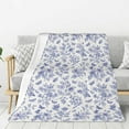 thumbnail image 1 of Sigee Floral Butterfly for Flannel Blanket - Ultra-Soft, Warm and Cozy, Perfect for Couch, Bed, or Travel-50"x40", 1 of 6