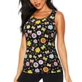 thumbnail image 1 of Sigee Flower Butterfly for Women's Workout Tank Top,Running Tank Tops,Sleeveless Gym ClothesLarge, 1 of 8
