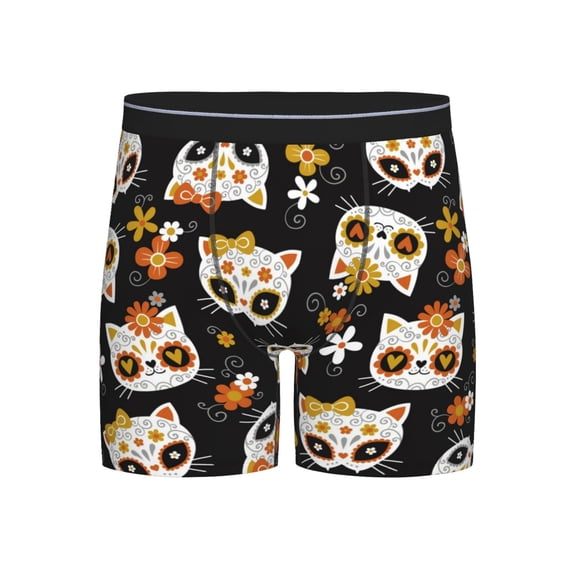 Sigee Flower Fox for Men's Boxer Briefs,Moisture Wicking and Breathable X-Large