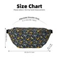 thumbnail image 1 of Sigee Flowers Butterfly for Multi-functional Belt Bag for Men and Women With Adjustable Strap For Travel Running Hiking, 1 of 8