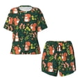 thumbnail image 1 of Sigee Forest Squirrel for Sleepwear Casual Pjs with Pockets Women's Pajamas Sets Shorts 2 Piece Short Sleeve Lounge Sets Large, 1 of 1