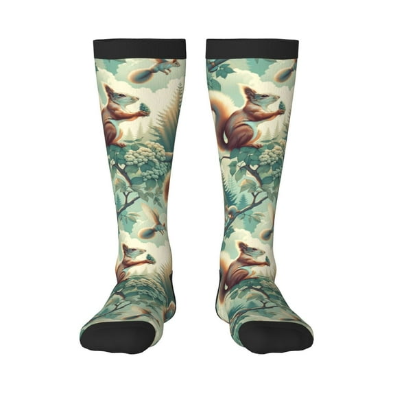 Sigee Forest squirrel surreal for Socks for Men Women Socks Stocking Compression Socks
