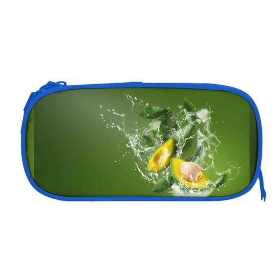 Sigee Friut Avocado for Portable Pencil Pouch with Zipper for Students, Artists, and Office Use