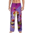 thumbnail image 1 of Sigee Fruit Parfait Colorful print Men's Pajama Pants Lounge Sleep Bottoms with Elastic Waistband and Pockets-Small, 1 of 6