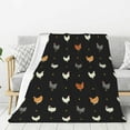 thumbnail image 1 of Sigee Funny Chicken for Flannel Blanket - Ultra-Soft, Warm and Cozy, Perfect for Couch, Bed, or Travel-40"x30", 1 of 6
