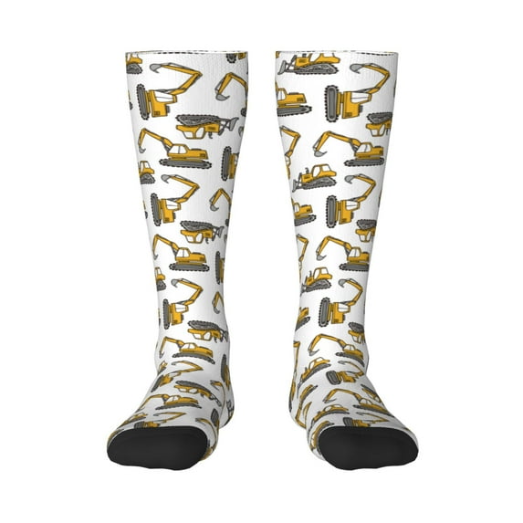 Sigee Funny Excavator for Socks for Men Women Gifts for Him Boyfriend Teenage Boys Stocking Stuffers