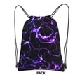 thumbnail image 1 of Sigee Galaxy Lightning for Drawstring Zipper Backpack ,Waterproof, Durable, Lightweight Gym Bag for Sports, 1 of 5