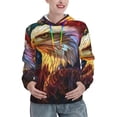 thumbnail image 1 of Sigee Geometric American Bald Eagle for Women's Pullover Hoodie Sweatshirts Adult Casual Long Sleeve Sweatshirts ,Sizes S-2XL-XX-Large, 1 of 7