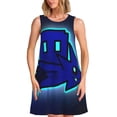 thumbnail image 1 of Sigee Geometry Dash (10) for Women's Sleeveless Dress Relaxed Fit Dress with Pockets, 1 of 7