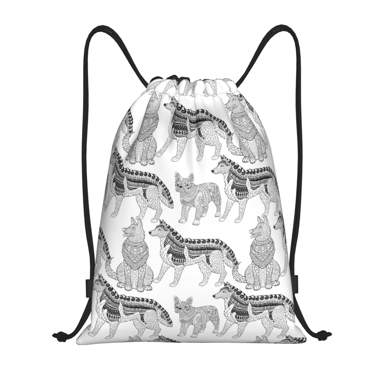 Sigee German Shepherd Dog for Drawstring Bag String Backpack for Sports ...