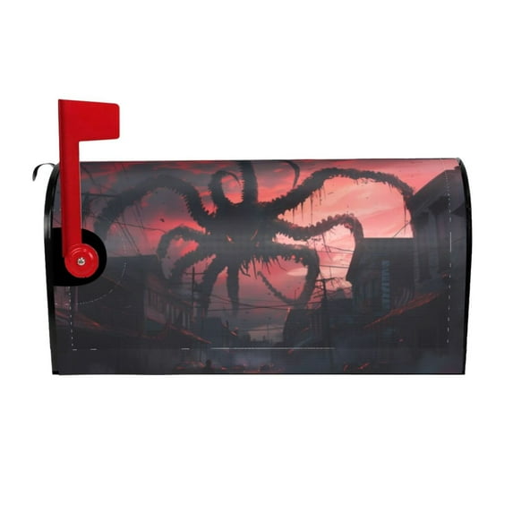 Sigee Giant Monster Over City for Mailbox Cover Magnetic Waterproof Post Box for Garden Yard Home Outdoor Decor-21x18 in
