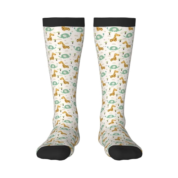 Sigee Giraffe And Elephant for Socks for Men Women Socks Stocking Compression Socks