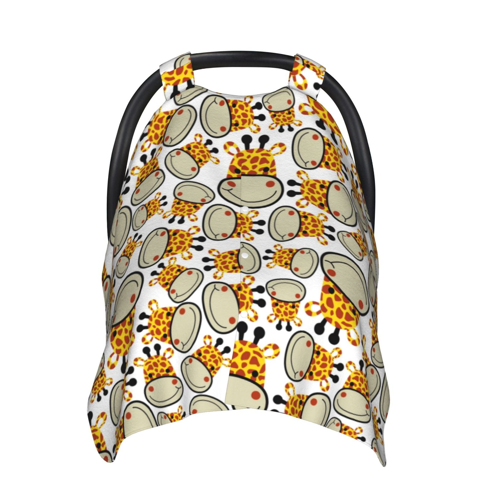 Sigee Giraffes Head Print Multiuse Stretchy Baby Car Seat Cover
