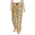 thumbnail image 1 of Sigee Gold Drops Print Women's Soft Pajama Pants - Breathable and Comfortable Lounge Sleep Bottoms with Elastic Waistband and Pockets-X-Large, 1 of 9