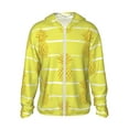 thumbnail image 1 of Sigee Gold Pineapple Print UPF50+ Men's Sun Protection Hoodie Shirt SPF UV Shirt Long Sleeve Fishing Outdoor Lightweight, S-3XL, 1 of 9