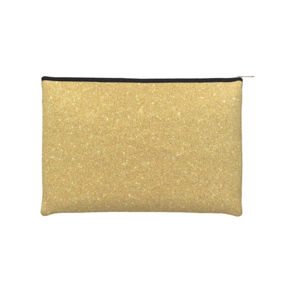 Sigee Gold Shiny for Multipurpose Zipper Pouch Paper Reusable Cosmetic bag for Purse Water Resistant Gift