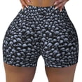 thumbnail image 1 of Sigee Gothic Skull Print Women's High Waist Workout Shorts - Squat Proof, Tummy Control, Yoga and Gym Activewear-, 1 of 9