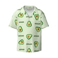 thumbnail image 1 of Sigee Green Avocado Print Men's Shirts Casual Button Down Short Sleeve Summer Beach Shirt Hawaiian Vacation Shirts Tee Shirt-, 1 of 7