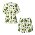 thumbnail image 1 of Sigee Green Avocado for Sleepwear Casual Pjs with Pockets Women's Pajamas Sets Shorts 2 Piece Short Sleeve Lounge Sets XX-Large, 1 of 9