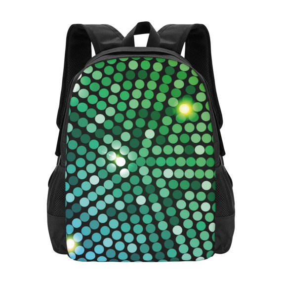 Sigee Green Disco Lights for Simple large capacity backpack Travel Laptop Backpack, Business for Travel and Daily Use