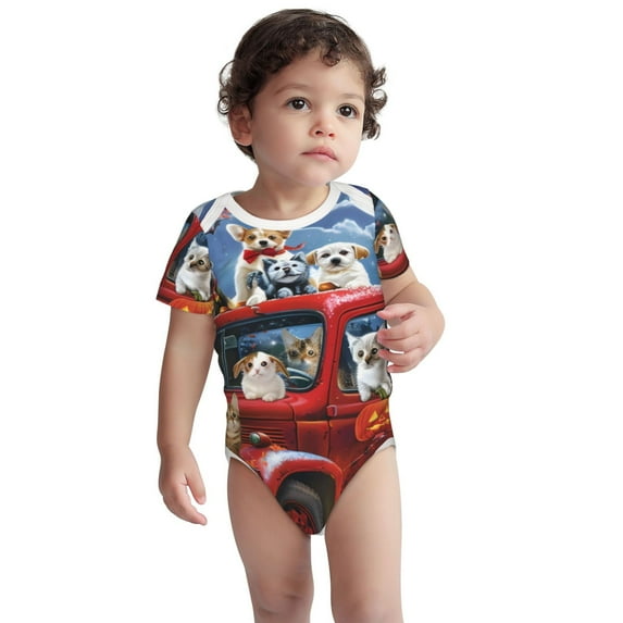 Sigee Halloween Pets Pumpkins for Baby Unisex Baby Cotton Short-Sleeve Bodysuits Soft Cotton, Breathable-2 Years
