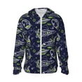thumbnail image 1 of Sigee Hand Drawn Rockets Print UPF50+ Men's Sun Protection Hoodie Shirt SPF UV Shirt Long Sleeve Fishing Outdoor Lightweight, S-3XL, 1 of 9