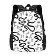 thumbnail image 1 of Sigee Hand Drawn Snake for Simple large capacity backpack Travel Laptop Backpack, Business for Travel and Daily Use, 1 of 9