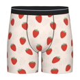 thumbnail image 1 of Sigee Hand Drawn Strawberry for Men's Boxer Briefs,Moisture Wicking and Breathable Large, 1 of 9