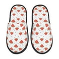 thumbnail image 1 of Sigee Hand Drawn Watermelon for Cozy Furry Slippers Super Soft Indoor and Outdoor Use, Non-Slip Sole Slip On House Slippers-Medium, 1 of 8