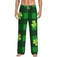 thumbnail image 1 of Sigee Happy St. Patrick's Day5 Print Men's Pajama Pants - Soft Lounge Sleep Bottoms with Elastic Waistband and Pockets-Medium, 1 of 9