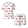 thumbnail image 1 of Sigee Heartbeat Symbol for Sleepwear Casual Pjs with Pockets Women's Pajamas Sets Shorts 2 Piece Short Sleeve Lounge Sets, 1 of 9