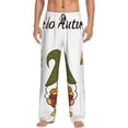 thumbnail image 1 of Sigee Hello Autumn print Men's Pajama Pants Lounge Sleep Bottoms with Elastic Waistband and Pockets-X-Large, 1 of 6