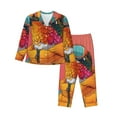 thumbnail image 1 of Sigee Hip Hummingbird In Jacket for Women’s Pajama Sets Long-Sleeved Pjs Sets for Women 2 piece Sleepwear-Large, 1 of 7